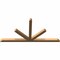 Ekena Millwork Saratoga Timber Gable Bracket, Western Red Cedar, 84"W x 42"H x 3 1/2"D x 3 1/2"F, 12/12 Pitch GBW084X42X0404SAR00SWR - alternate 5